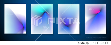 Vector set of abstract background, Composition colorful fluid abstraction, holographic and gradient color design for backgrounds. Layout template for banner, poster, wallpaper, flyer, brochure 65199613