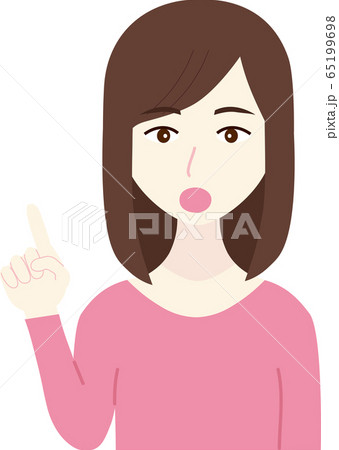 指差しをする女性 65199698