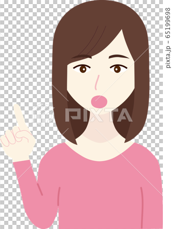 指差しをする女性 65199698