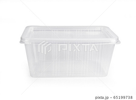 Plastic container on white background Plastic container on white background 65199738