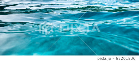 Blue wave surface ripple background 65201836