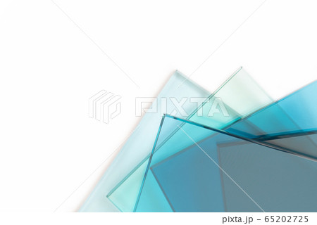 Sheets of glass from a factory manufacturing 65202725