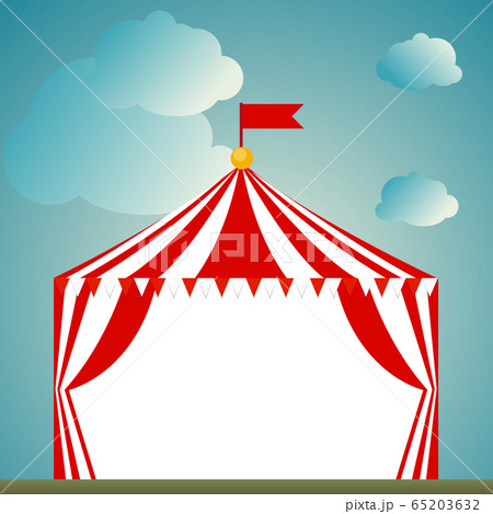 Tent circus icon on white background. Vector Tent circus icon on white background. Vector 65203632