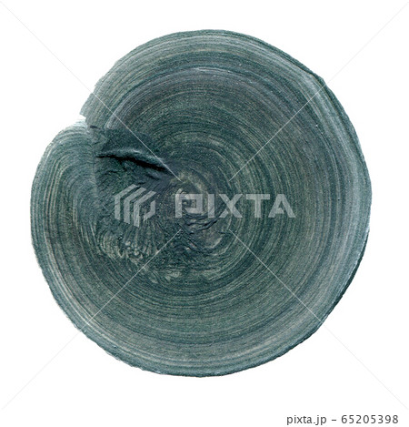 Acrylic circle isolated on white background. Gray, black round watercolor shape for text. Dynamic Brush Stroke. Acrylic circle isolated on white background. Gray, black round watercolor shape for text. Dynamic Brush Stroke. 65205398