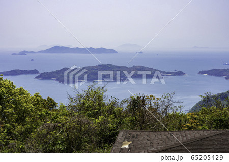瀬戸内海 笠岡諸島 幻虹臺からの眺望 高島 岡山県笠岡市 瀬戸内海 笠岡諸島 幻虹臺からの眺望 高島 岡山県笠岡市 65205429