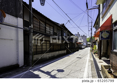 湯郷温泉　温泉街　岡山県美作市 65205799