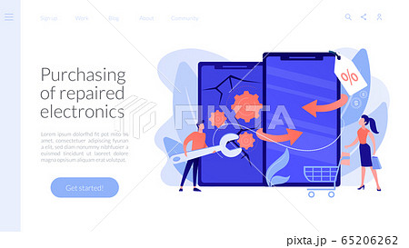Refurbished device concept landing page. 65206262