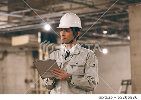 点検中の作業員 点検中の作業員 65206836