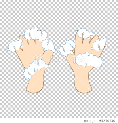 泡の付いた手 65210130