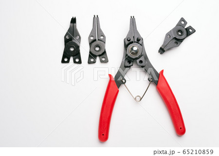 白バックのスナップリングプライヤー 65210859