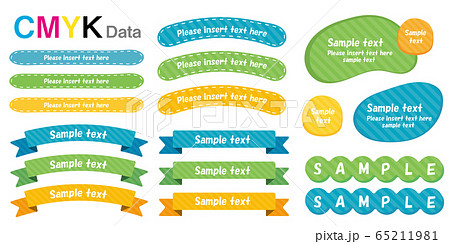 縞模様のタイトルデザイン&リボン素材 ストライプ、ボーダー、カラフル、装飾、グラフィック素材 縞模様のタイトルデザイン&リボン素材 ストライプ、ボーダー、カラフル、装飾、グラフィック素材 65211981