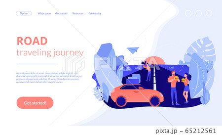 Road trip concept landing page 65212561