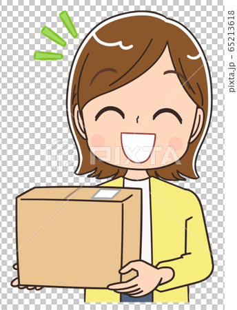 宅配 配達 荷物 通販 届く イラストのイラスト素材