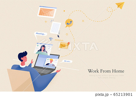 Work from home design 65213901