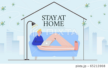 Self-quarantine promotion banner Self-quarantine promotion banner 65213908