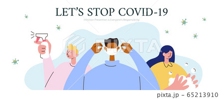 COVID-19 prevention banner COVID-19 prevention banner 65213910