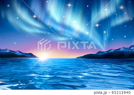 Abstract background with aurora Abstract background with aurora 65213940