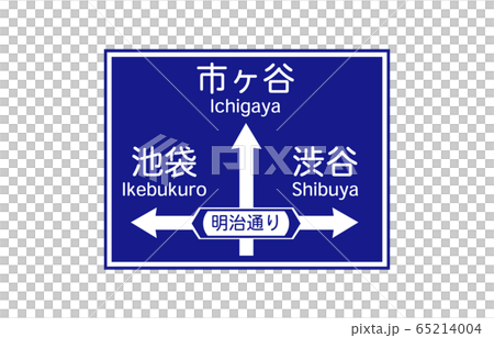 Common name of directions and directions for information signs 65214004