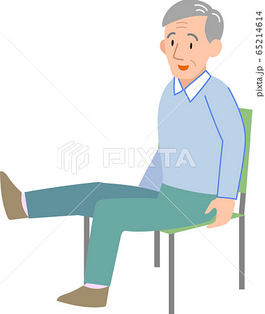 体操するシニア男性 体操するシニア男性 65214614