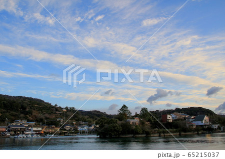 さわやかな入り江の朝 （浜名湖）の写真素材 [65215037] - PIXTA