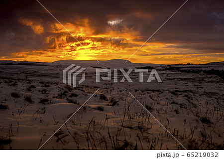 A Sunrise over Penyghent, Pen-y-ghent or Penyghent 65219032
