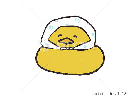 お風呂のアヒルちゃんほっかむり 65219126