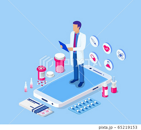 Online medicine healthcare isometric Online medicine healthcare isometric 65219153