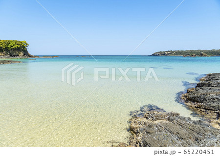 長崎県 対馬 三宇田浜海水浴場 長崎県 対馬 三宇田浜海水浴場 65220451