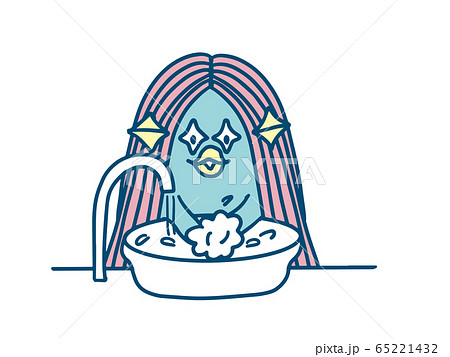 手を洗うアマビエ様 手を洗うアマビエ様 65221432