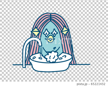 手を洗うアマビエ様 手を洗うアマビエ様 65221432