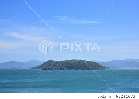 金印公園から能古島を望む　福岡市志賀島　歴史ロマン　博多湾　　 65221673