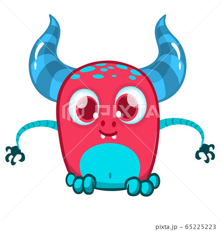 Funny cartoon monster. Vector illustration 65225223