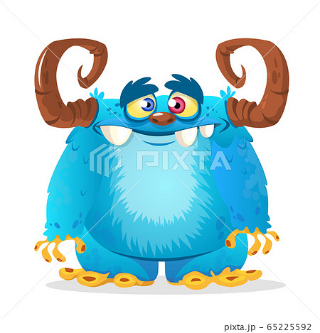 Happy cartoon monster. Vector character 65225592