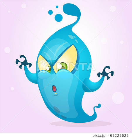 Funny cartoon monster. Vector illustration 65225625