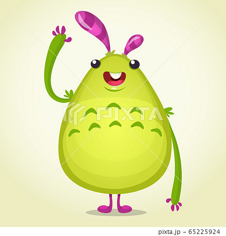 Funny cartoon monster. Vector illustration 65225924