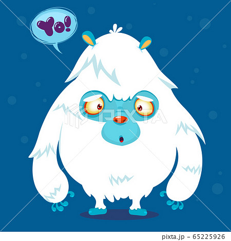 Funny cartoon monster. Vector illustration 65225926