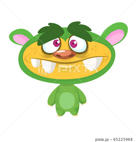 Funny cartoon monster. Vector illustration. Halloween design 65225968