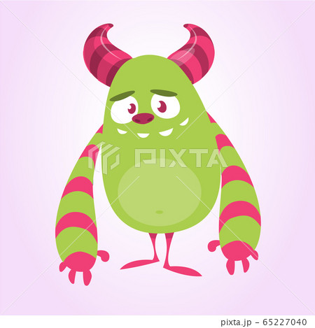 Funny cartoon monster. Vector illustration 65227040