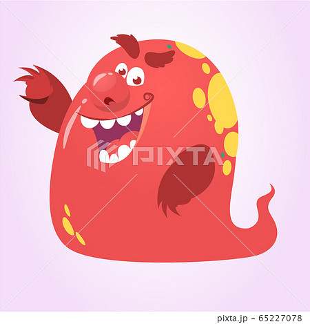 Funny cartoon monster. Vector illustration 65227078