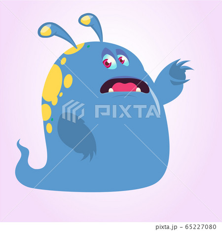 Funny cartoon monster. Vector illustration 65227080