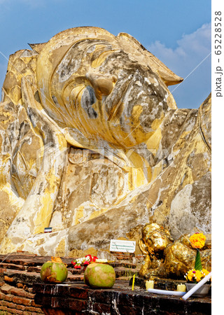 Reclining Buddha at Wat Lokayasutharam Temple in Reclining Buddha at Wat Lokayasutharam Temple in 65228528