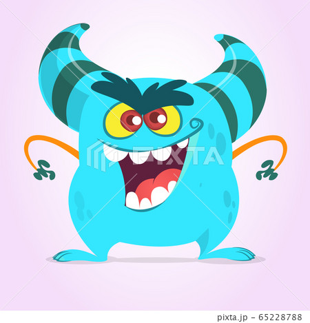 Funny cartoon monster. Vector illustration 65228788