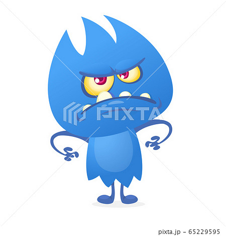 Funny cartoon monster. Vector illustration Funny cartoon monster. Vector illustration 65229595