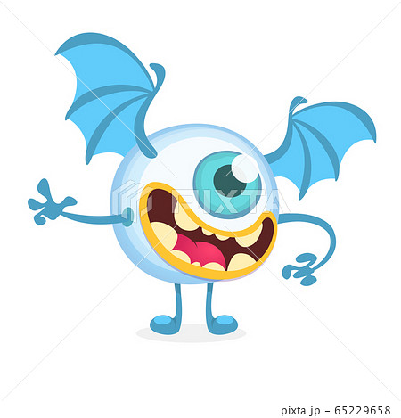 Funny cartoon monster. Vector illustration 65229658