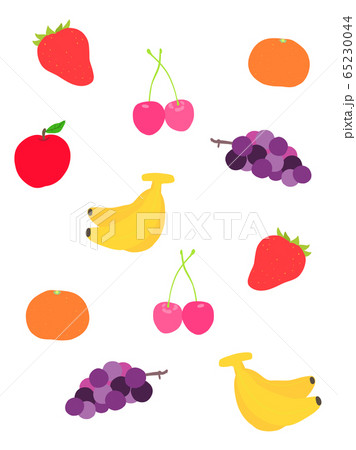 フルーツ　パターン　背景 65230044