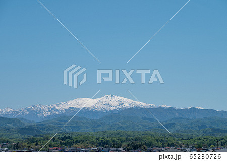 霊峰白山遠望／石川県／小松市白江大橋付近／2020年5月撮影 65230726