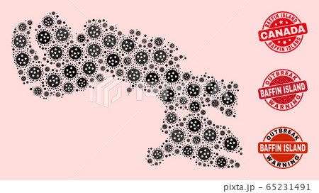 Outbreak Composition of Mosaic Baffin Island Map and Distress Seals Outbreak Composition of Mosaic Baffin Island Map and Distress Seals 65231491