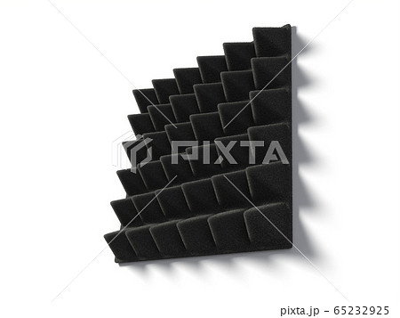 acoustic foam block with pyramid forms. silent 65232925