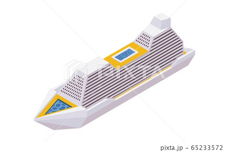 Isometric 3d cruise liner isolated on white Isometric 3d cruise liner isolated on white 65233572