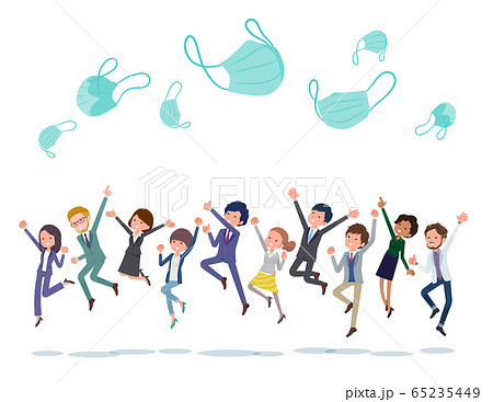 About covid19_A world free from masks White Back 65235449